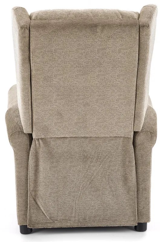 Fotoliu recliner cu functie de masaj Agustin M stofa bej