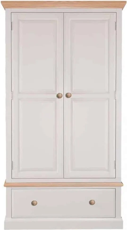 Dulap lemn masiv natur Sussane Gri/, 120 × 58 × 200 cm
