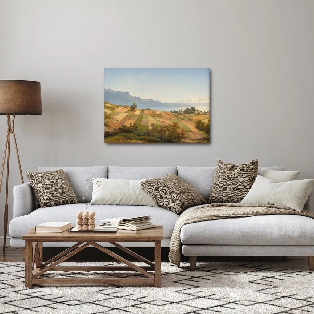 Tablou - Alexandre Calame, Swiss Landscape, reproducere (70x50 cm)