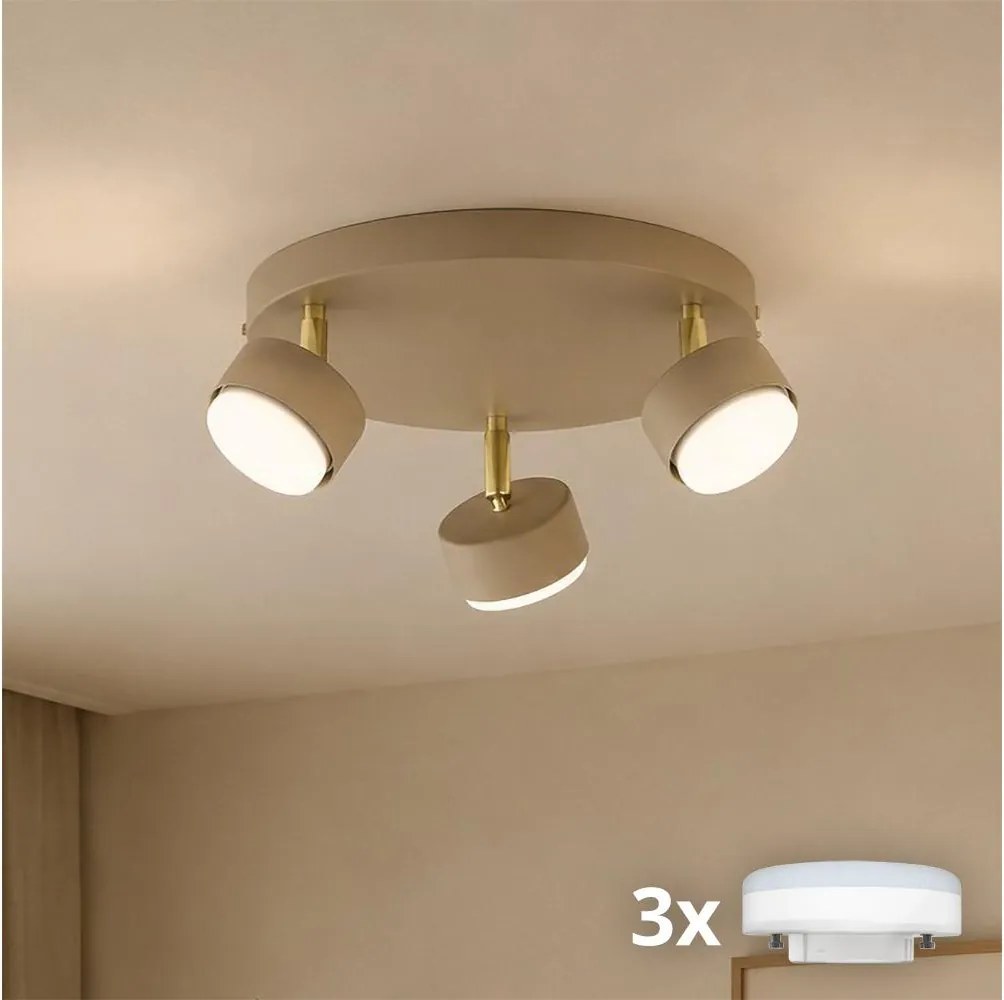 Brilagi - Spot LED MONO 3xGX53/30W/230V bej/auriu