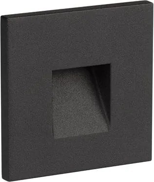 Spot aplicat perete exterior LED 2700K IP65 Pik negru