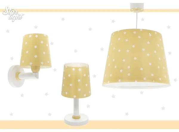 Aplică pentru copii STAR LIGHT 1xE27/60W/230V galbenă Dalber 82219A