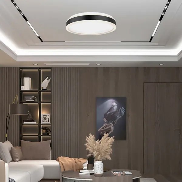 Plafonieră LED/18W/230V 4000K negru