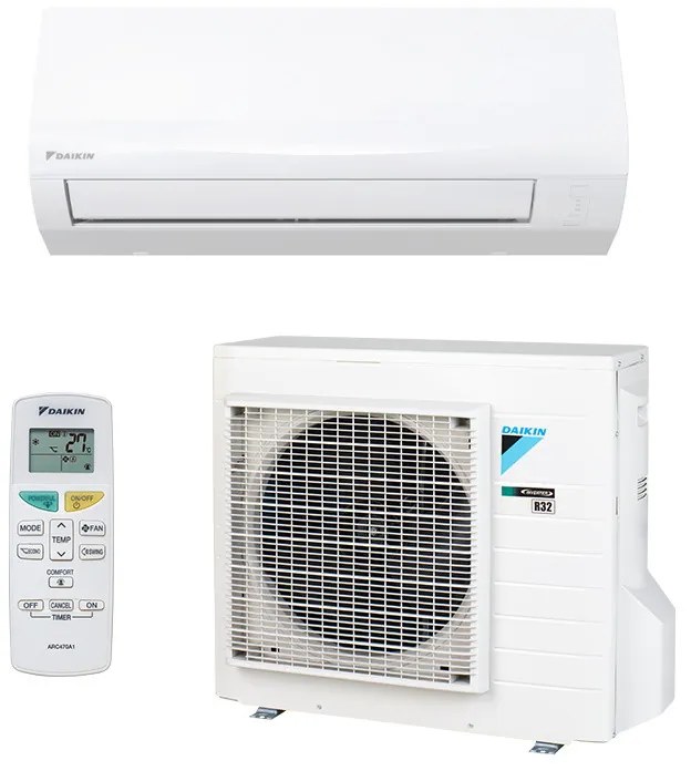 Aparat de aer conditionat inverter Daikin Sensira FTXF60D + RXF60D, 21000 BTU, 40 m², A++ / A+, R-32, Alb