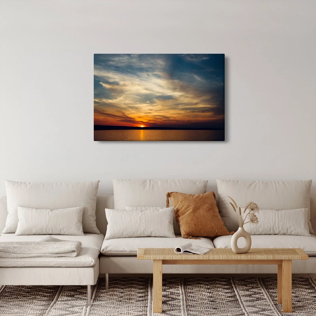 Tablou cu apus de soare (90x60 cm)