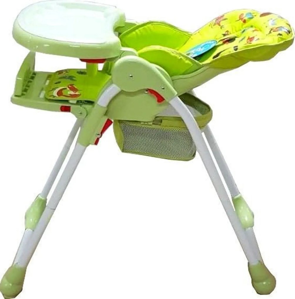 Scaun de masa pentru copii si bebe Baby Care™ CC reglabil in 3 trepte,pliabil, centura de siguranta, sezut comfortabil, masuta detasabila, pozitie