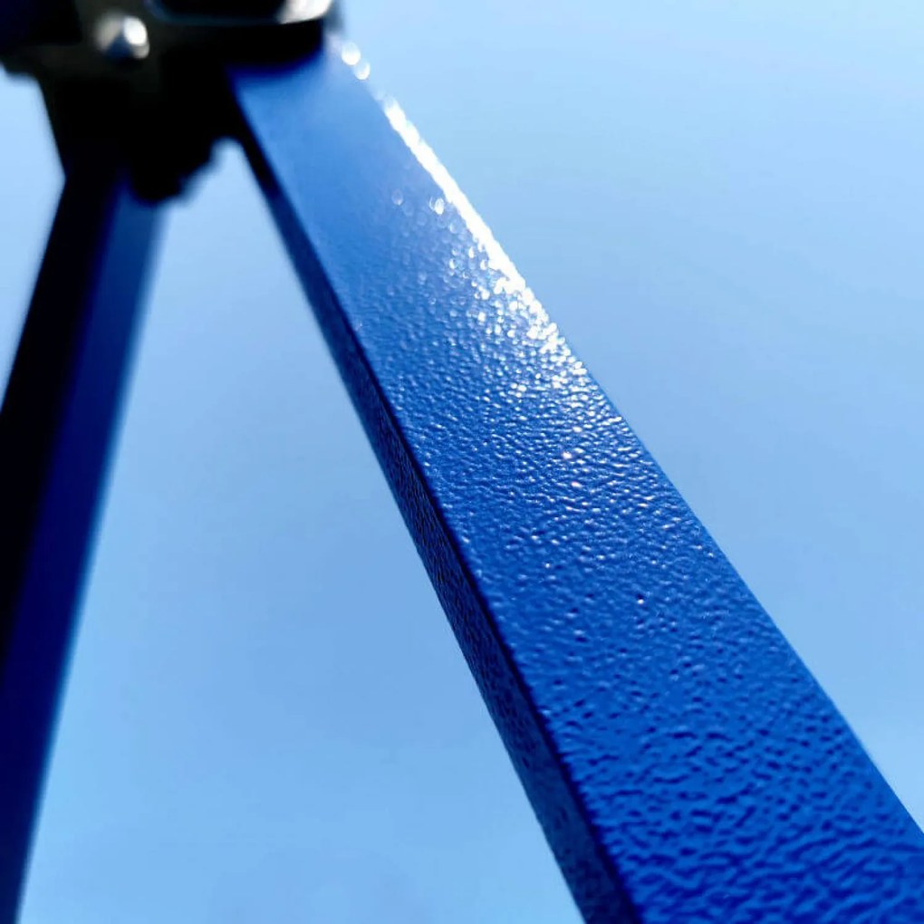 Cort pliabil rapid 2x3 m (3 pereți): Rezistență din oțel pentru comercianții de piață - cu 3 pereți - Albastru