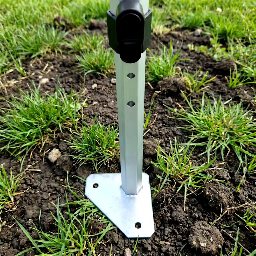 Cort tip foarfecă 2×3 m din aluminiu fără pereți | Montare rapidă și cadru ușor, rezistent - fara 3 pereti - Verde