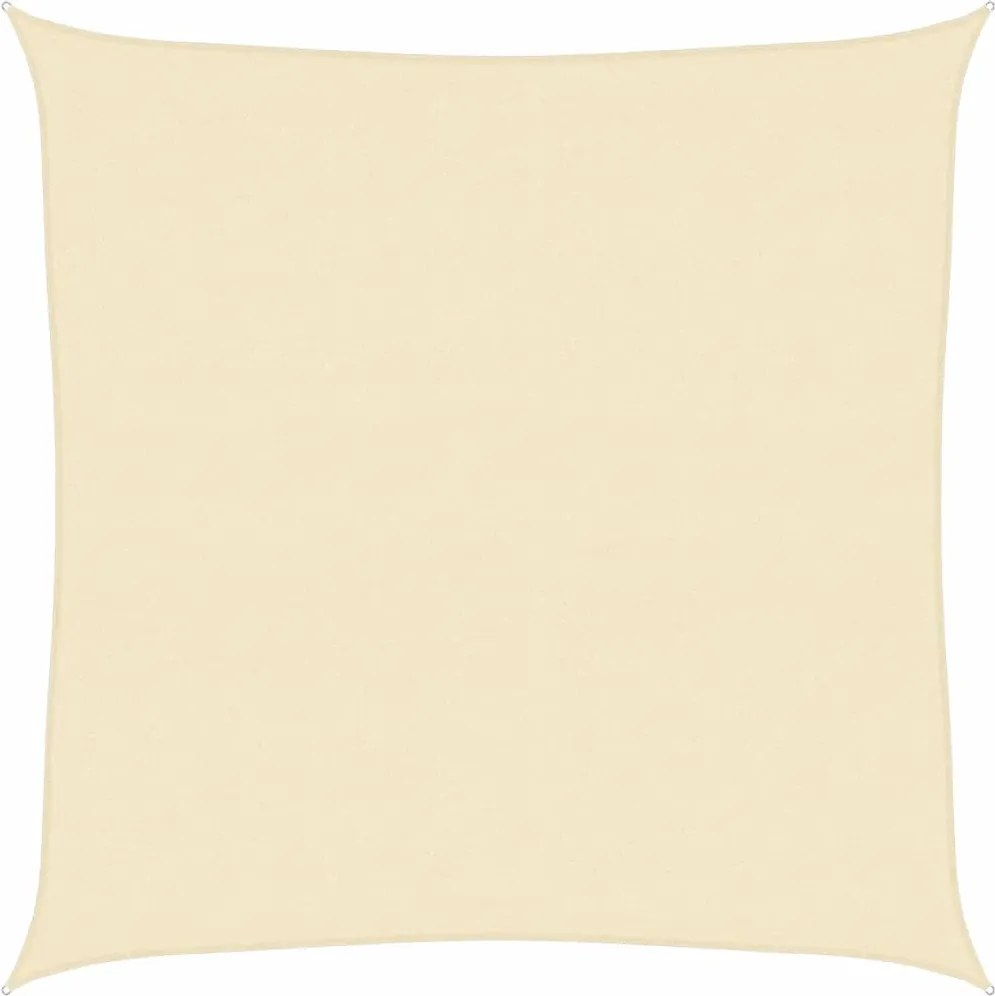 vidaXL Pânză parasolar, crem, 4,5 x 4,5 m, HDPE, 160 g/m²