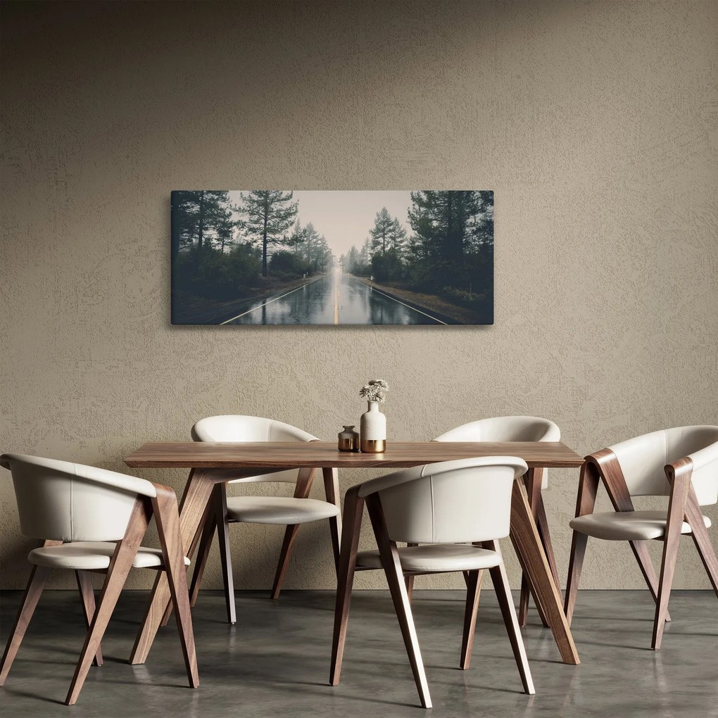 Tablou - Drum în ploaie (120x50 cm)