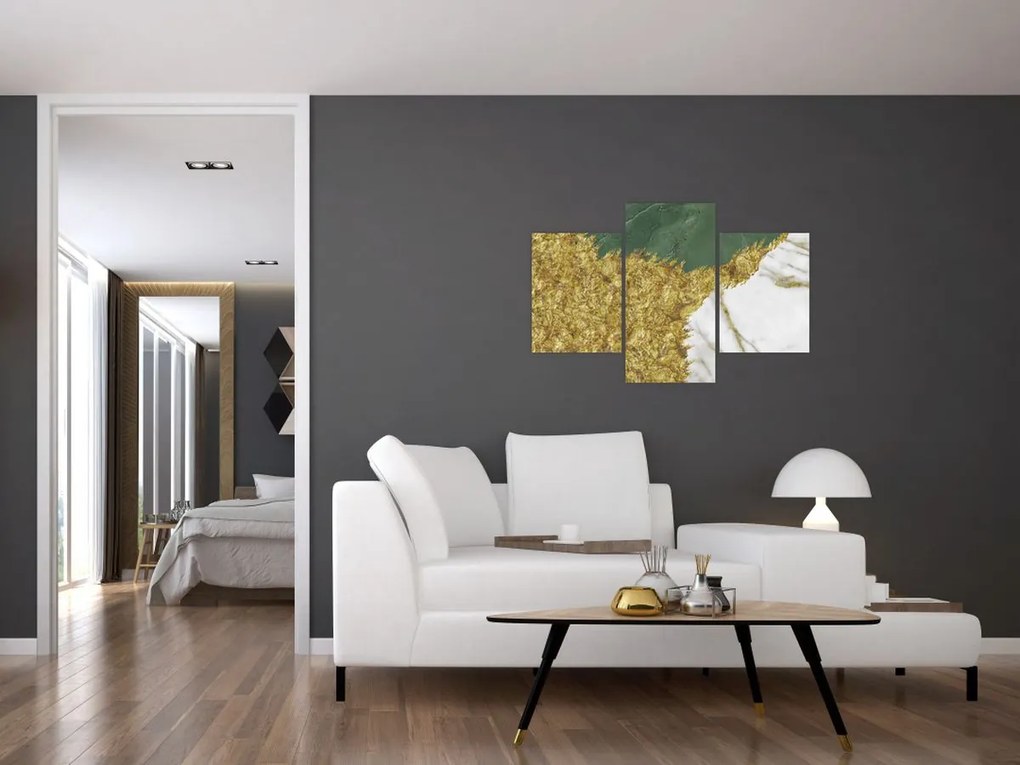 Tablou - Marmură verde N⁰2 (90x60 cm)