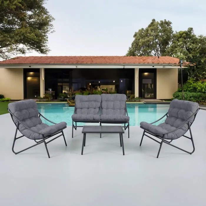 Set de mobilier de grădină VIBE cu 4 locuri