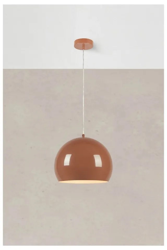 Lustră maro cu abajur din metal ø 28 cm Pop – Markslöjd