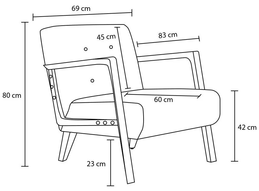 Fotoliu Kramer K (antracit). 1101653