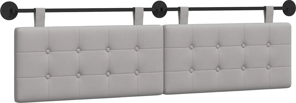vidaXL Cap de pat suspendat Gri nori 190 x 55 x 5 cm țesătură