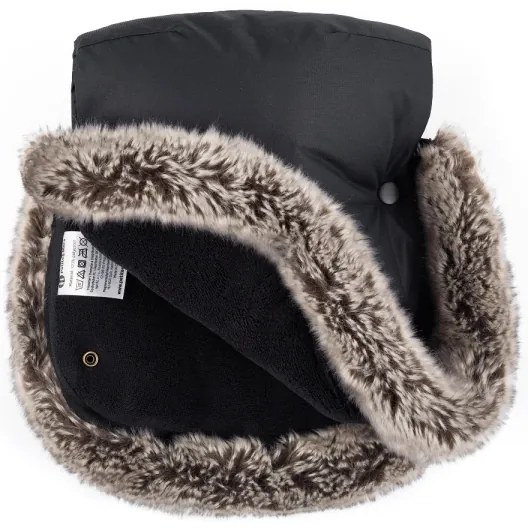 PETITE&MARS Set sac de iarnă 4în1 ARCTIC + mânuși cărucior Forever Black