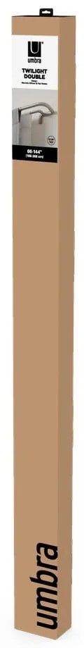 Galerie de perdea 168 - 365 cm extensibilă/dublă din oțel Twilight – Umbra