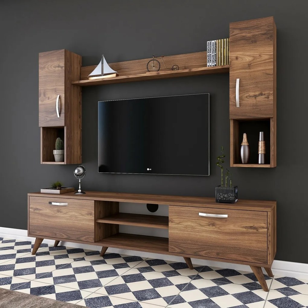 Perete TV Mio Walnut