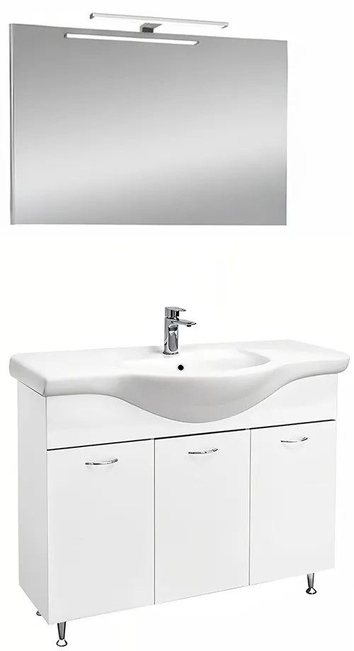 Ruben Prime 105 mobilier de baie complet Alb