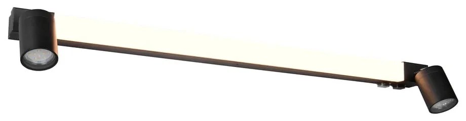 Aplică de perete negru-mat LED Enrico – Trio