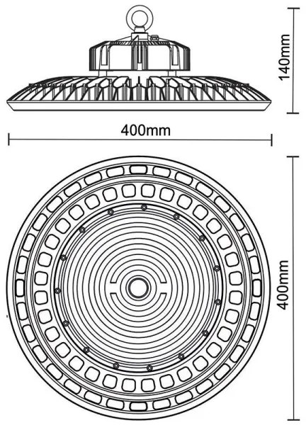 Corp de iluminat LED industrial UFO HIGHBAY LED/200W/230V 5000K IP65