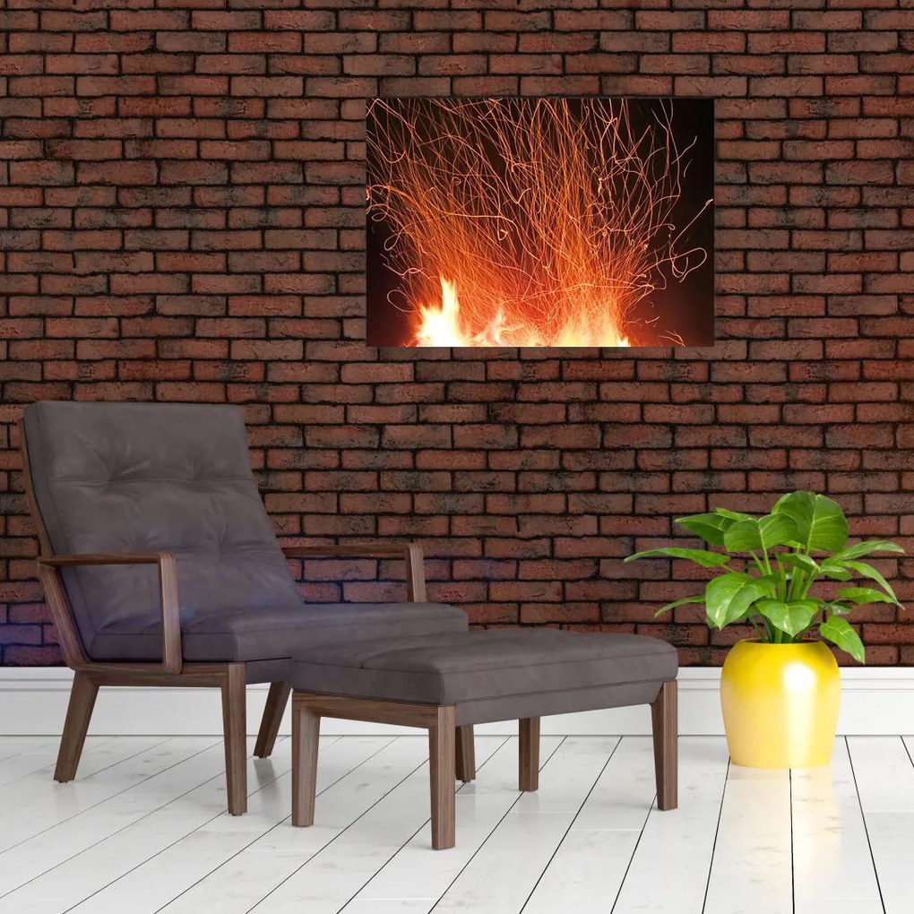 Tablou cu focul (70x50 cm)