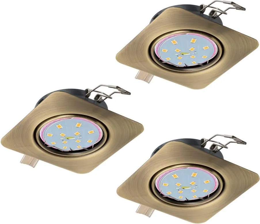 Eglo 94269 - Set 3x spoturi LED încastrate PENETO, 3x GU10-LED/5W/230V