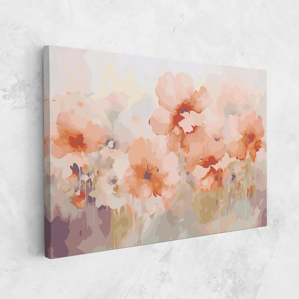 Tablou Canvas, 90x140cm, Dormitor si Living, Peisaje, Primavara, Spring Orange Art