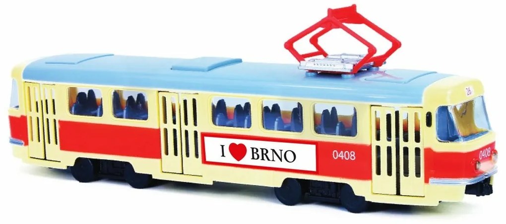 Rappa Tram, care anunță stațiile în limba cehăBRNO , 28 cm