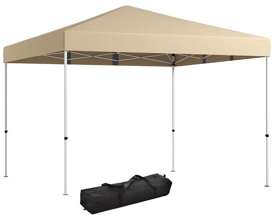 Pavilion cu perete posterior și buzunare, 3×3×2,8 m, bej
