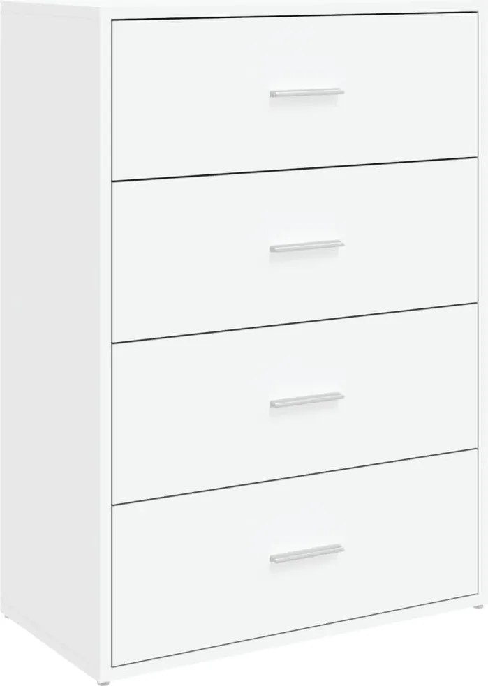 vidaXL Servantă, alb, 60x31x84 cm, lemn prelucrat