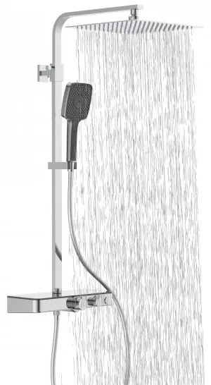 Schütte 60531 - Set de duș OCEAN l. cu baterie termostatică, crom/antracit