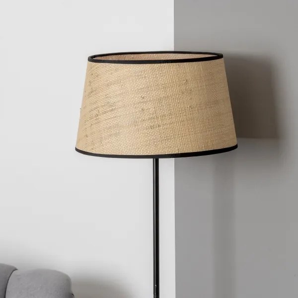 Brilagi - Lampă de podea LED CERIA 1xE27/40W/230V Ø 35 cm bej/negru