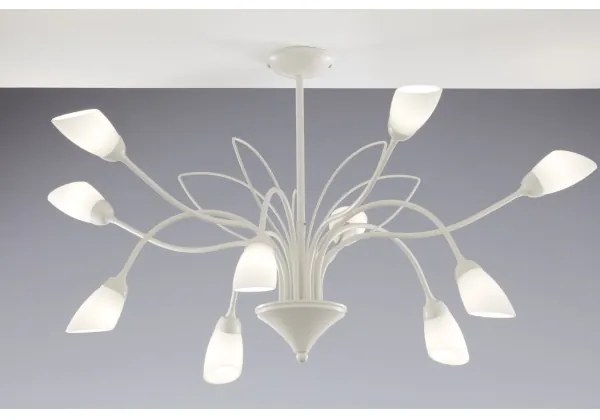 Jupiter 2061 - Lustra pe tijă GLORIOSA, 10xG9/14W/230V, crem