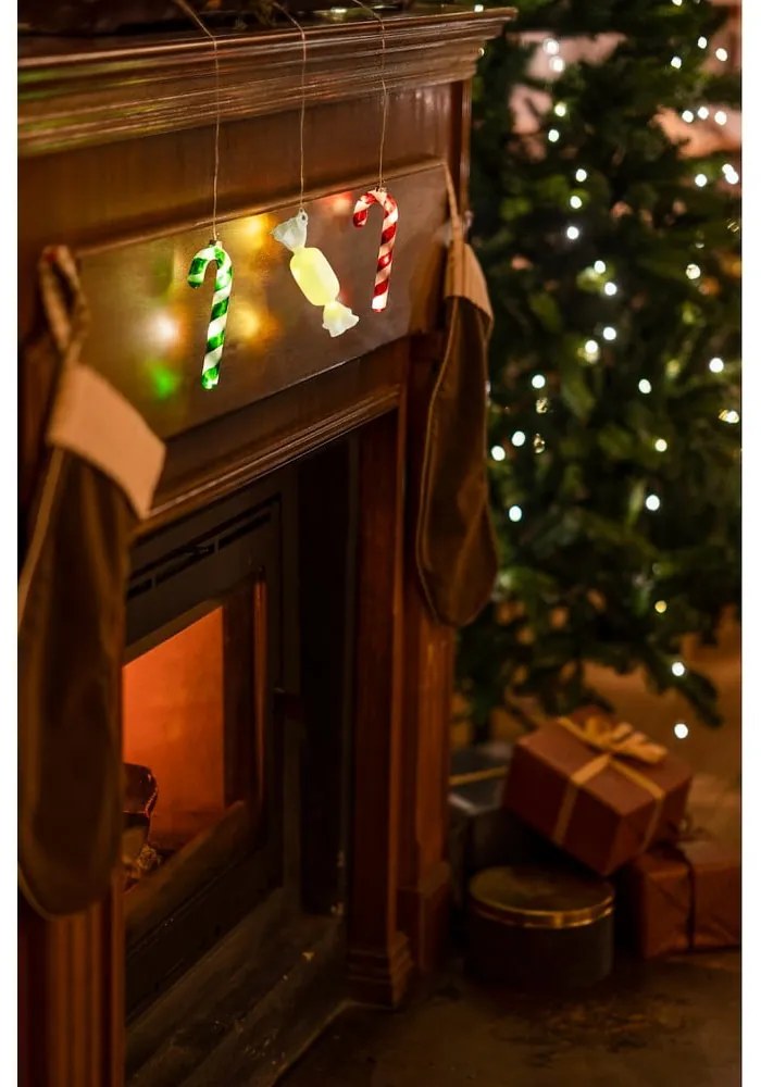 Decorațiune luminoasă de Crăciun albă suspendată ø 1,5 cm Hannah – Sirius