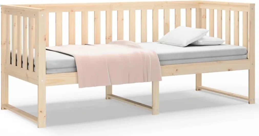 vidaXL Pat de zi fără saltea 75x190 cm din lemn masiv de pin