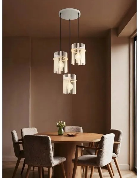 Globo 15698-3HRB - Candelabru suspendat pe cablu GORLEY 3xE27/60W/230V