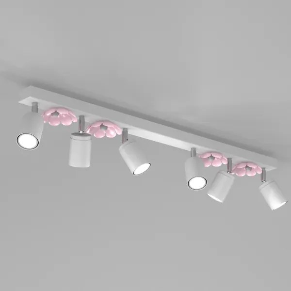 Spot FLOWER 6xGU10/8W/230V alb