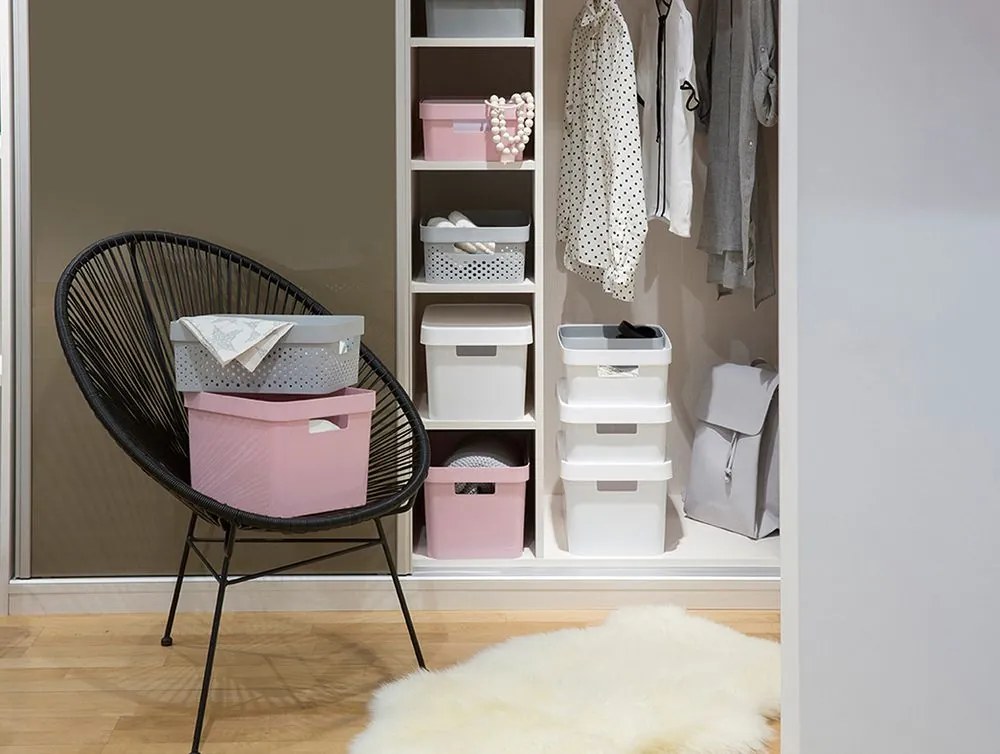 Cutie depozitare INFINITY DOTS 11L, alb
