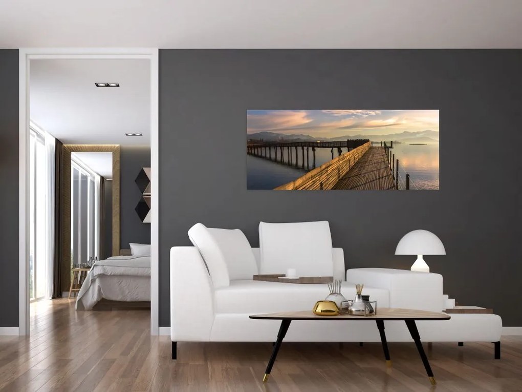 Tablou - e malul lacului Obersee (120x50 cm)