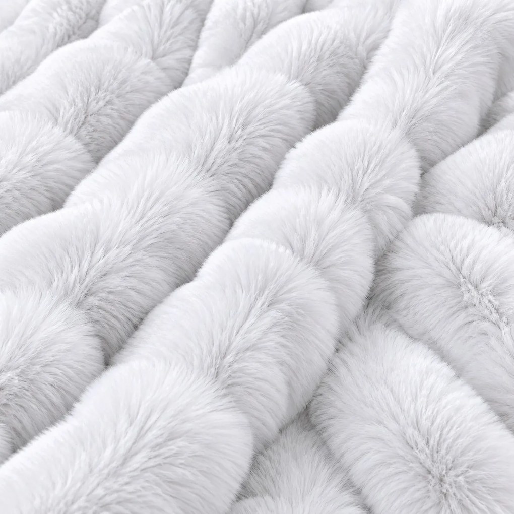 Pătură blană ecologică tip Chinchilla, 200x230 cm, CMI04