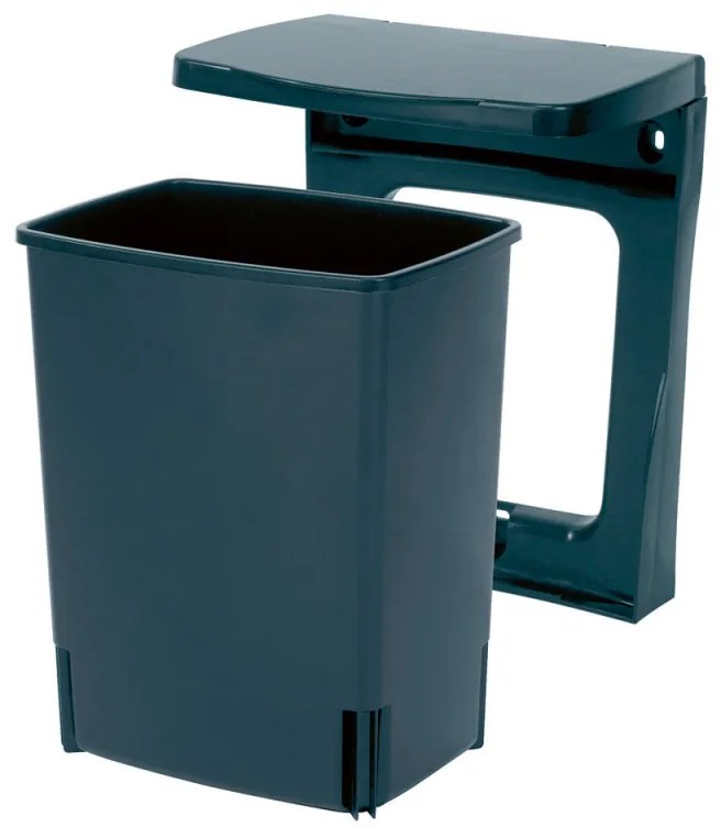 Cos de gunoi incorporabil Brabantia 647043, 10 L, Deschidere larga, Curatare usoara, Negru