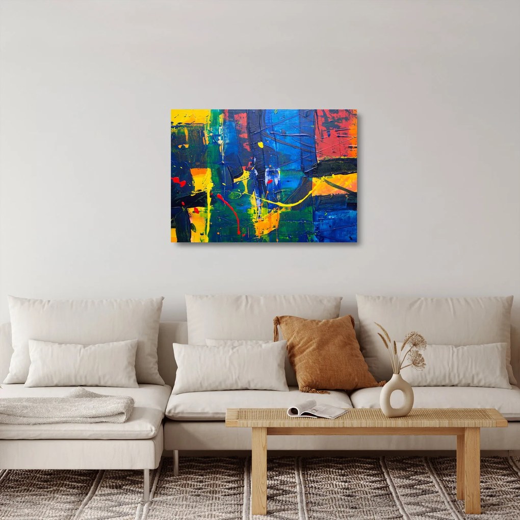 Tablou pe sticlă - Abstract (70x50 cm)