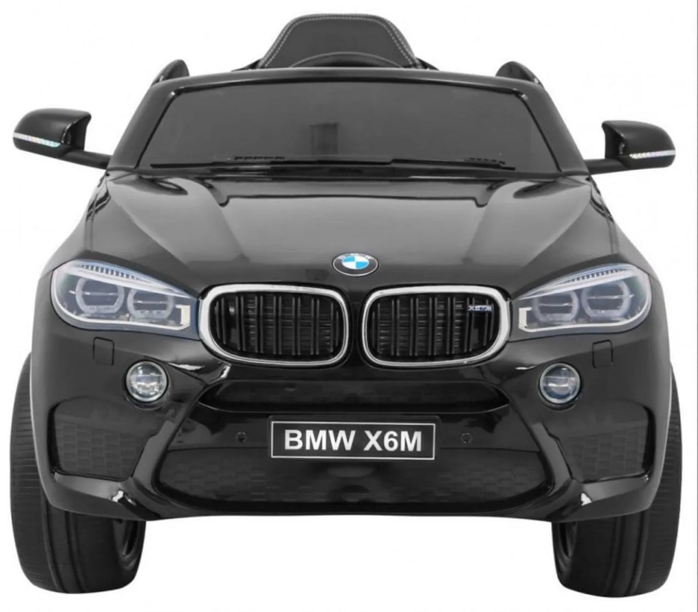 Masinuta Electrica cu acumulator pentru copii NOVOKIDS™ BMW X6 M, Roti din Cauciuc EVA, Max 30 kg , Usi cu deschidere , Baterie12V, 2 Viteze, Lungime