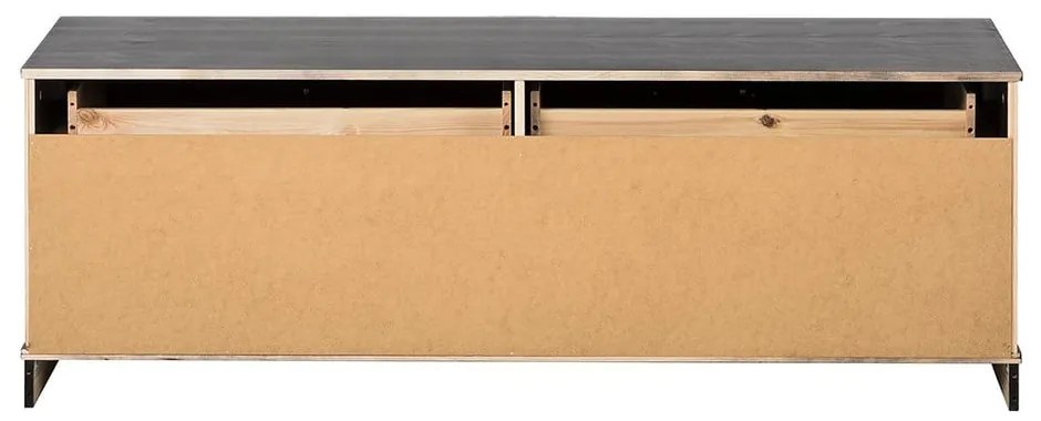 Comodă TV maro închis din lemn de pin 137x47 cm Anita – Støraa