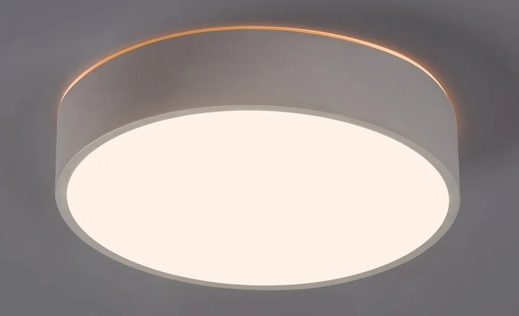 Plafoniera LED cu senzor de miscare si protectie IP44 Larcia alb, 28cm