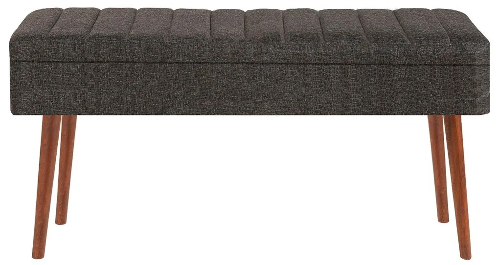 Masă de sufragerie extensibilă cu 2 scaune și 2 bănci Vlasta (nuc + antracit). 1073079