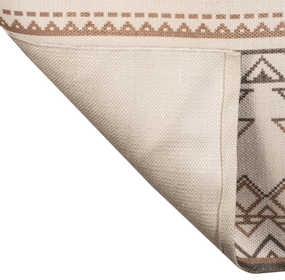 Covor reversibil pentru exterior din plastic reciclat Green Decore Afra, 120 x 180 cm, bej-maro