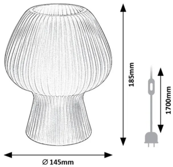 Veioza/Lampa de masa decorativa, Vinelle alb