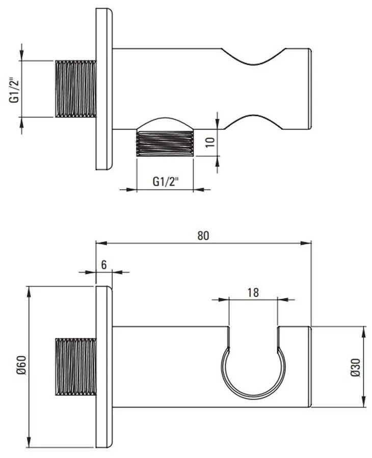 Set paravan dus walk-in 100x200 cm, rigola si set de dus incastrat negru mat Temisto